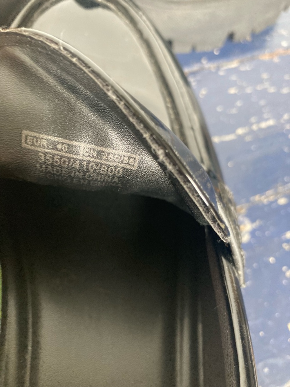Zara Black Patent Leather Lug Sole Loafers - Picture 3 of 5
